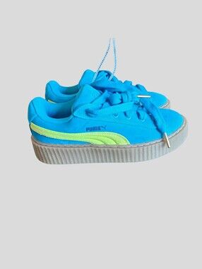 FENTY x PUMA by Rihanna Creeper Phatty Blue & Lime Green - Size 8.5